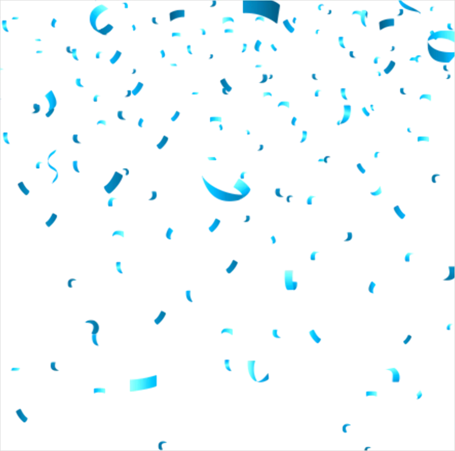 Detail Confetti Transparent Png Overlay Number 14