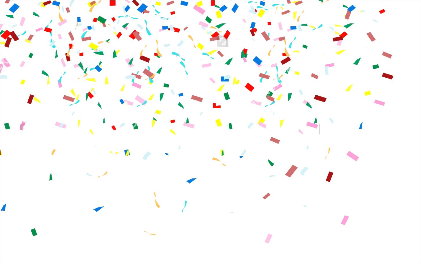 Detail Confetti Transparent Png Overlay Number 8