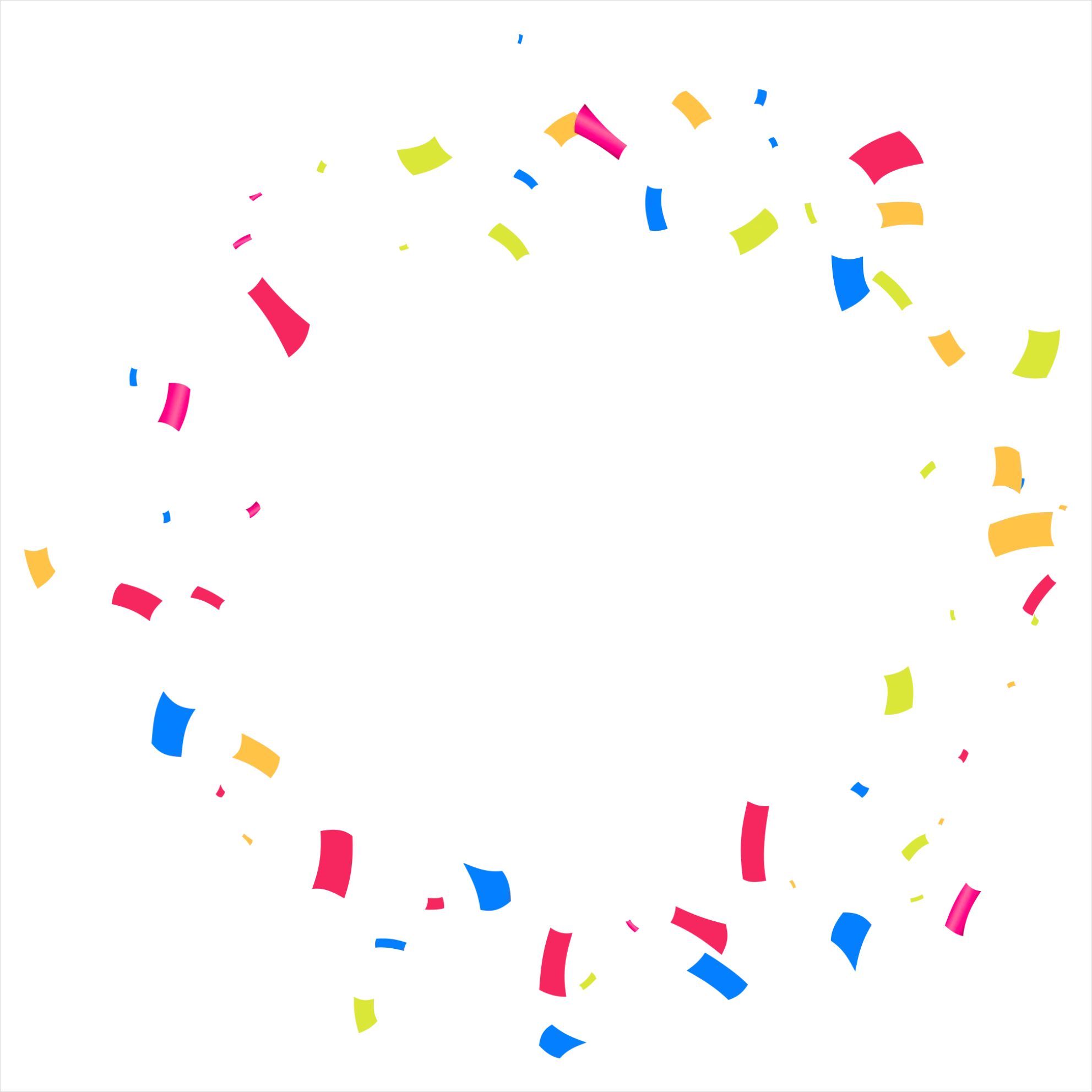 Detail Confetti Transparent Png Overlay Number 10