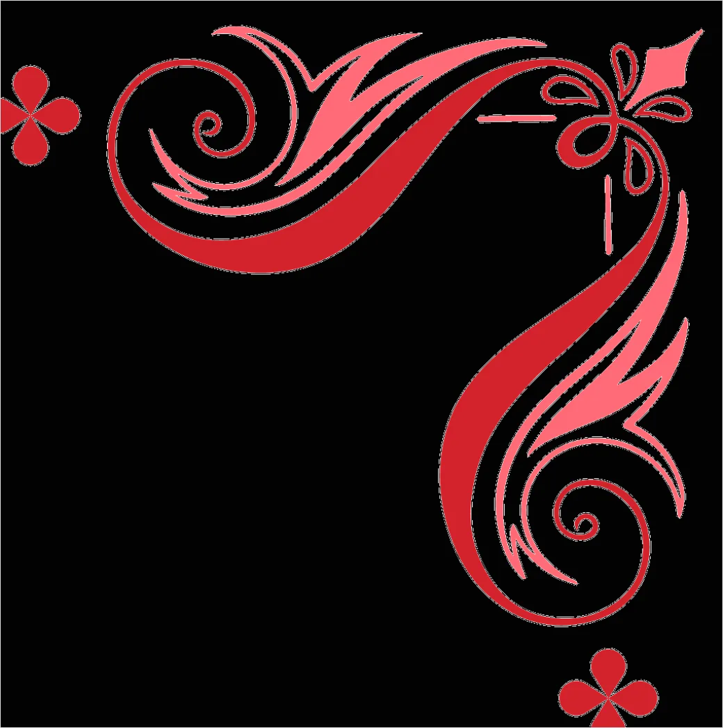Detail Corner Flourish Transparent Png Number 2