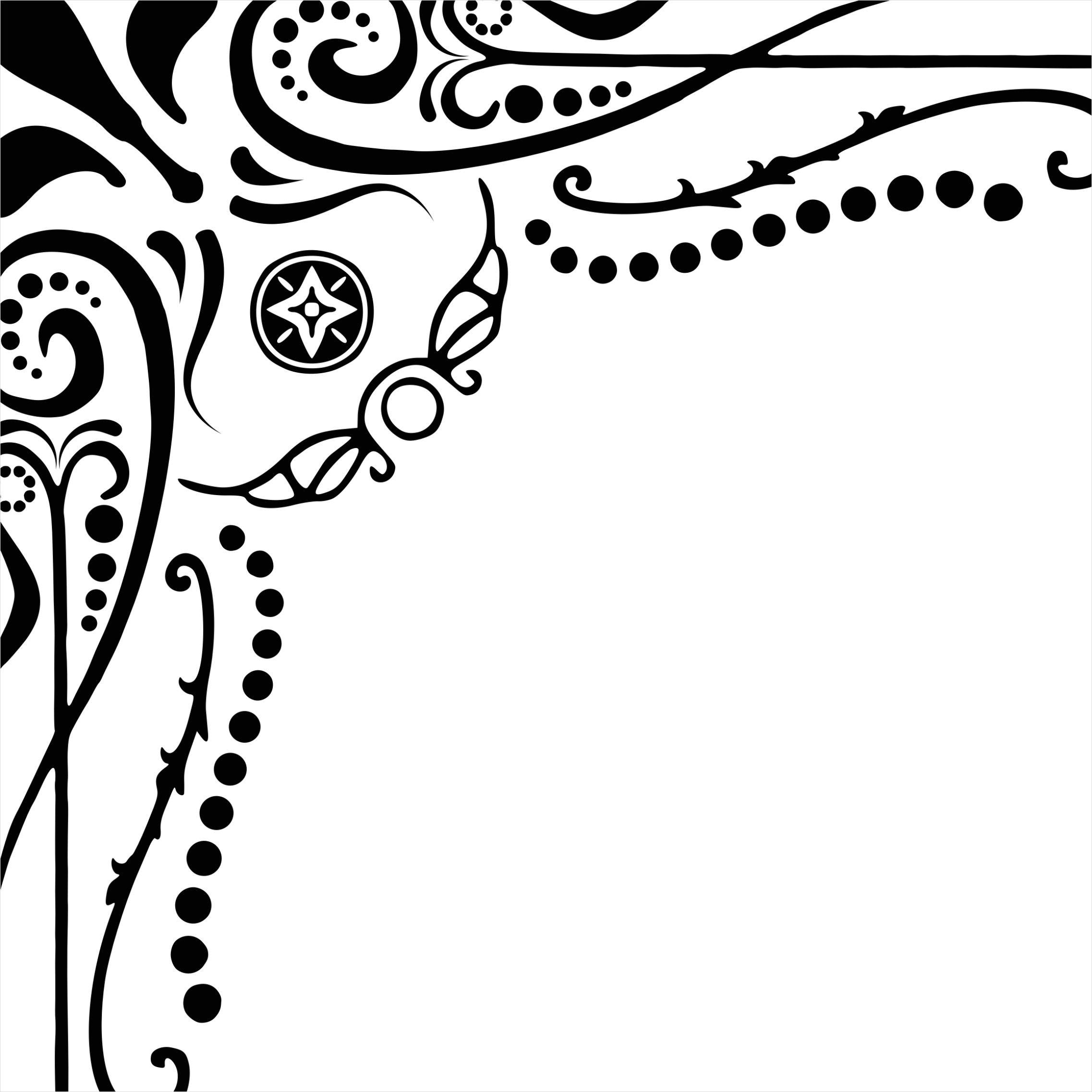 Detail Corner Flourish Transparent Png Number 13