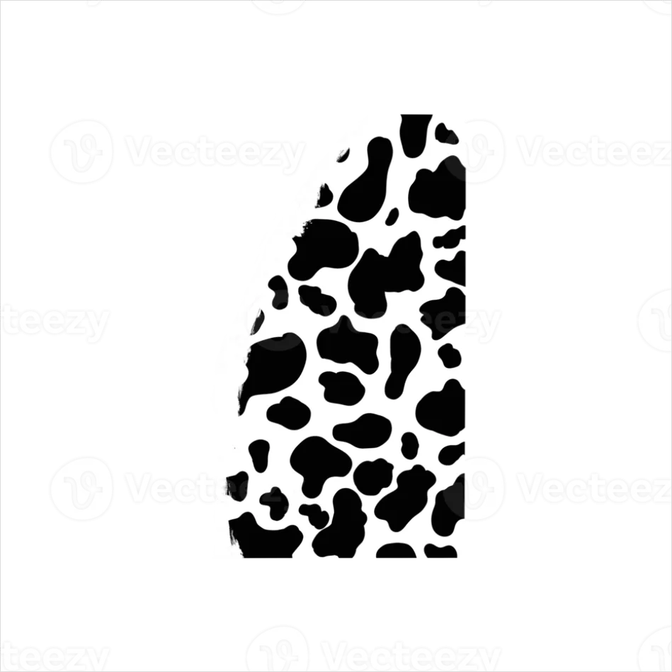 Detail Cow Print Transparent Png Number 6