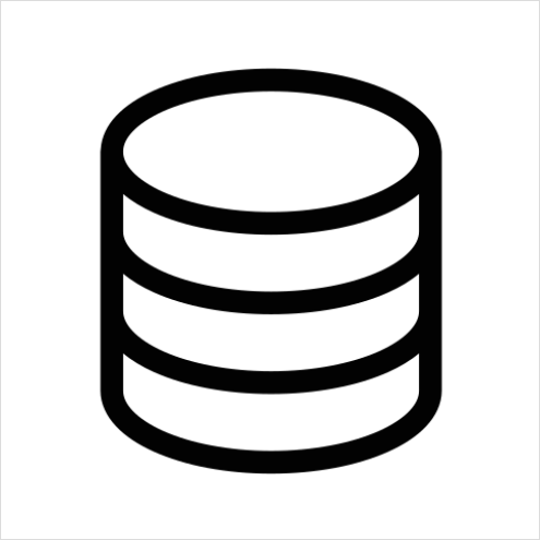 Detail Database Icons Set Outline Number 2