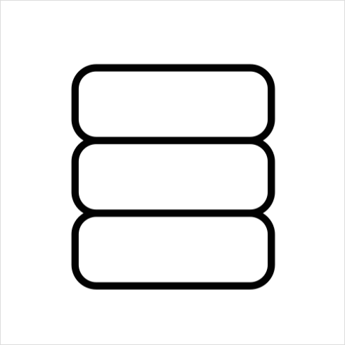 Detail Database Icons Set Outline Number 3