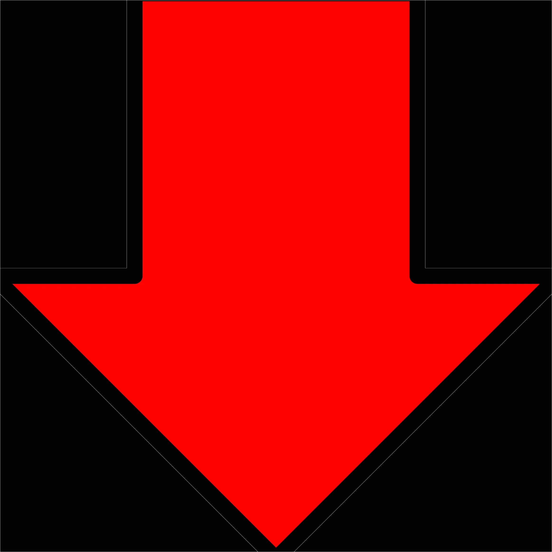 Detail Down Arrow Transparent Png Number 2