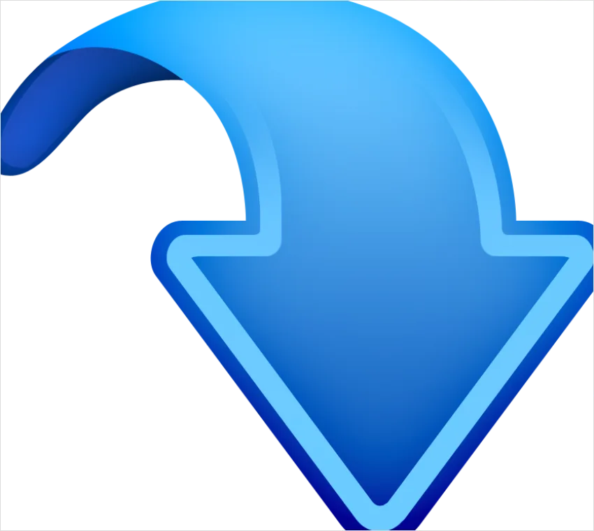 Detail Down Arrow Transparent Png Number 3