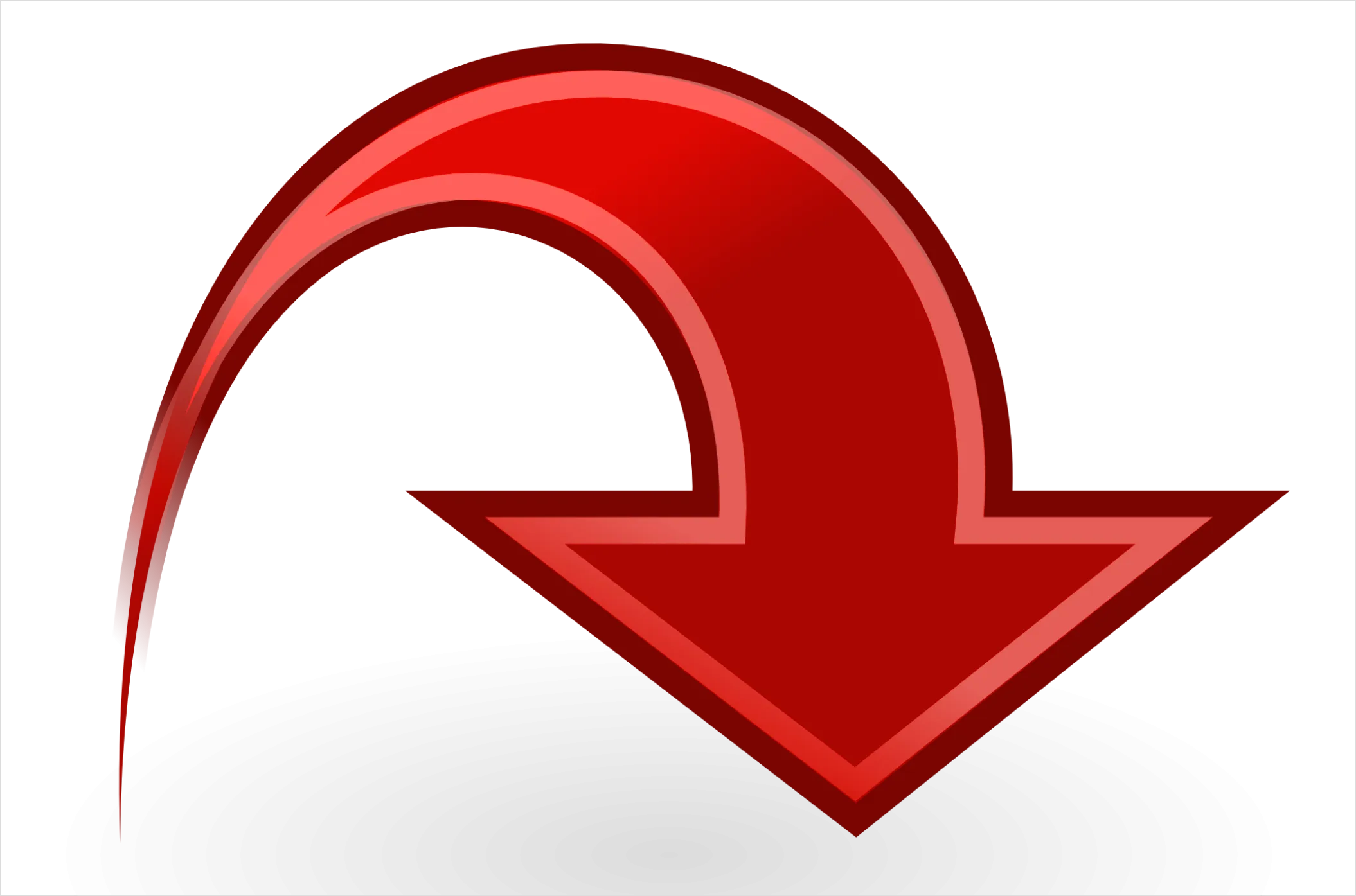 Detail Down Arrow Transparent Png Number 9