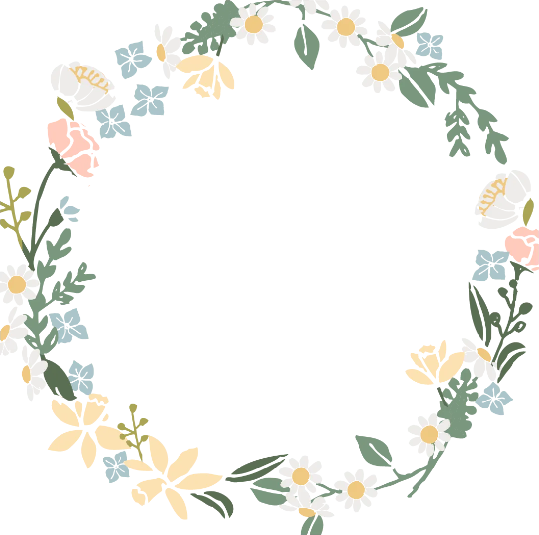 Detail Floral Wreath Transparent Png Number 11