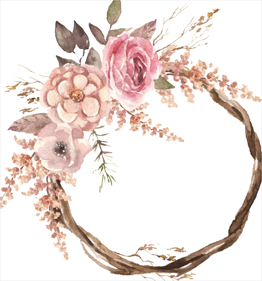 Detail Floral Wreath Transparent Png Number 6