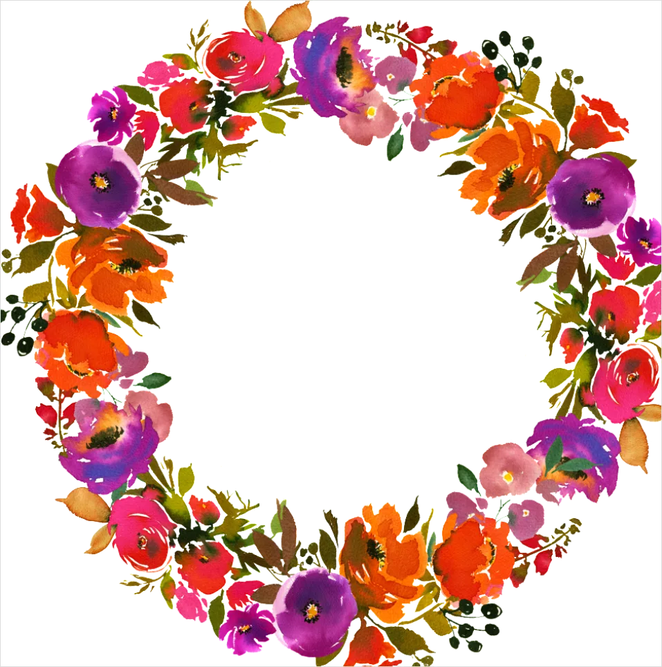 Detail Floral Wreath Transparent Png Number 8