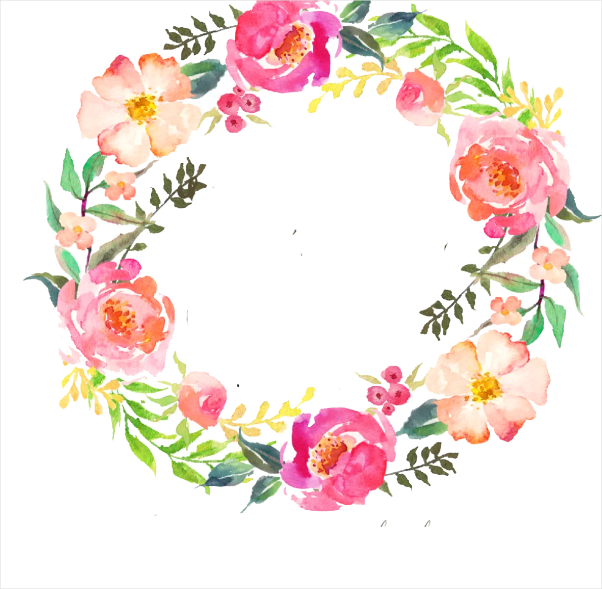 Detail Floral Wreath Transparent Png Number 9