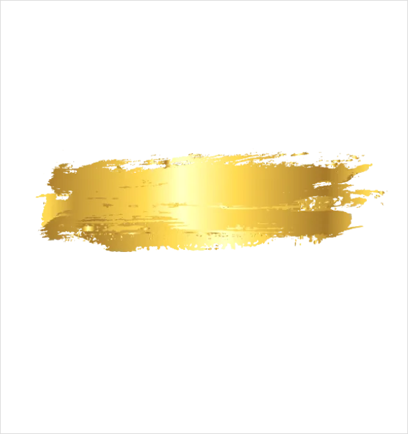 Detail Gold Foil Shape Transparent Png Number 3
