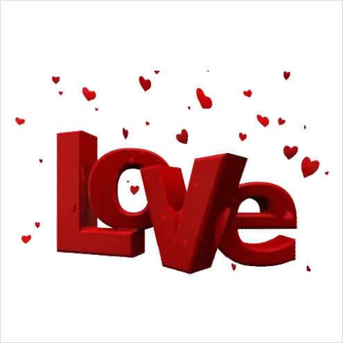 Detail Love Word Transparent Png Number 10