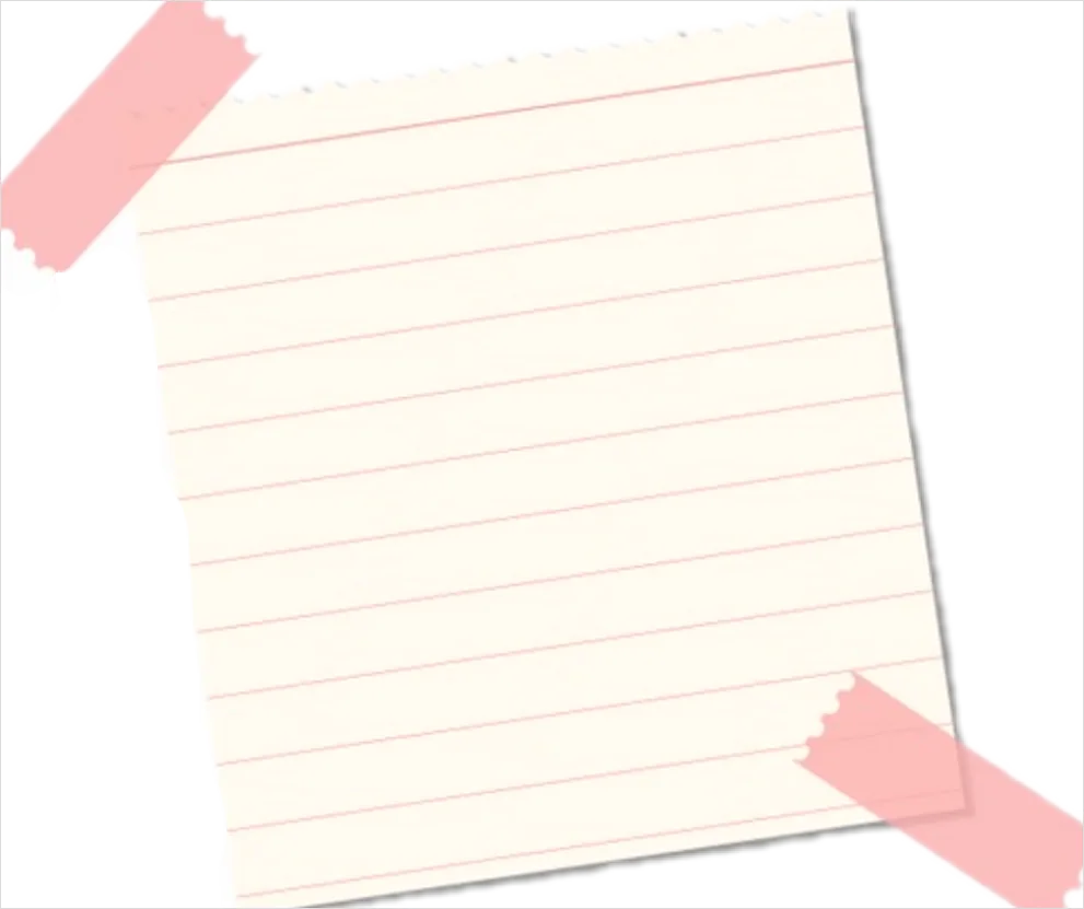 Note Paper Transparent Png B32d