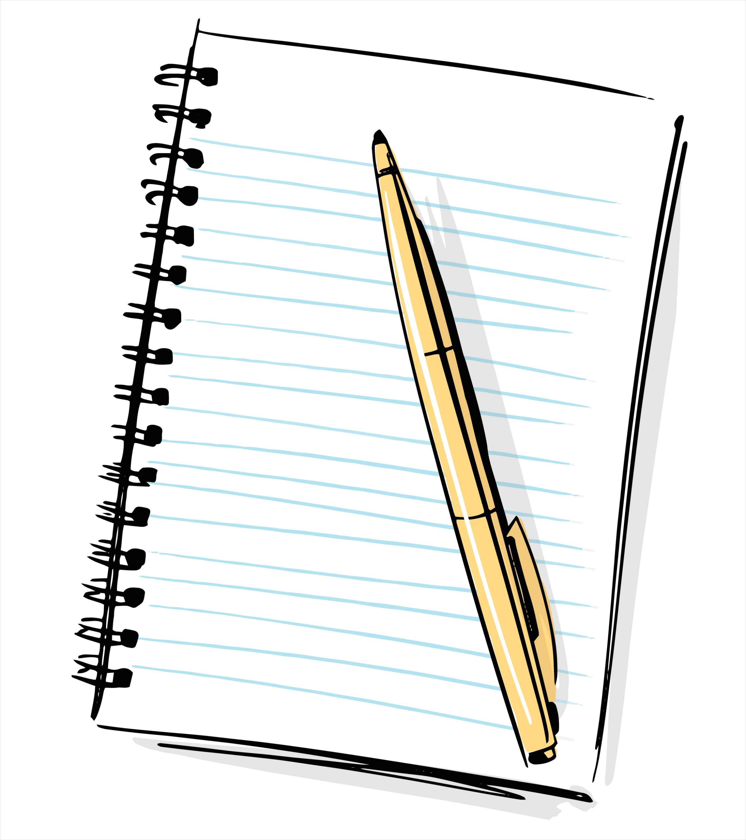 Detail Notebook Transparent Png Number 7