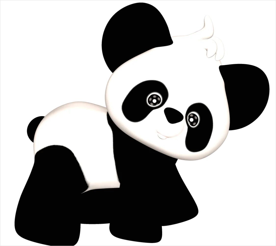 Detail Panda Transparent Png Clipart Number 6