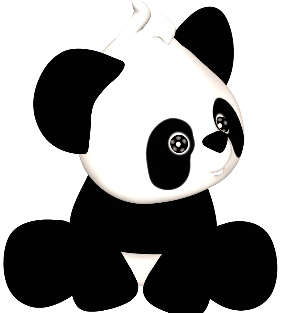 Detail Panda Transparent Png Clipart Number 7