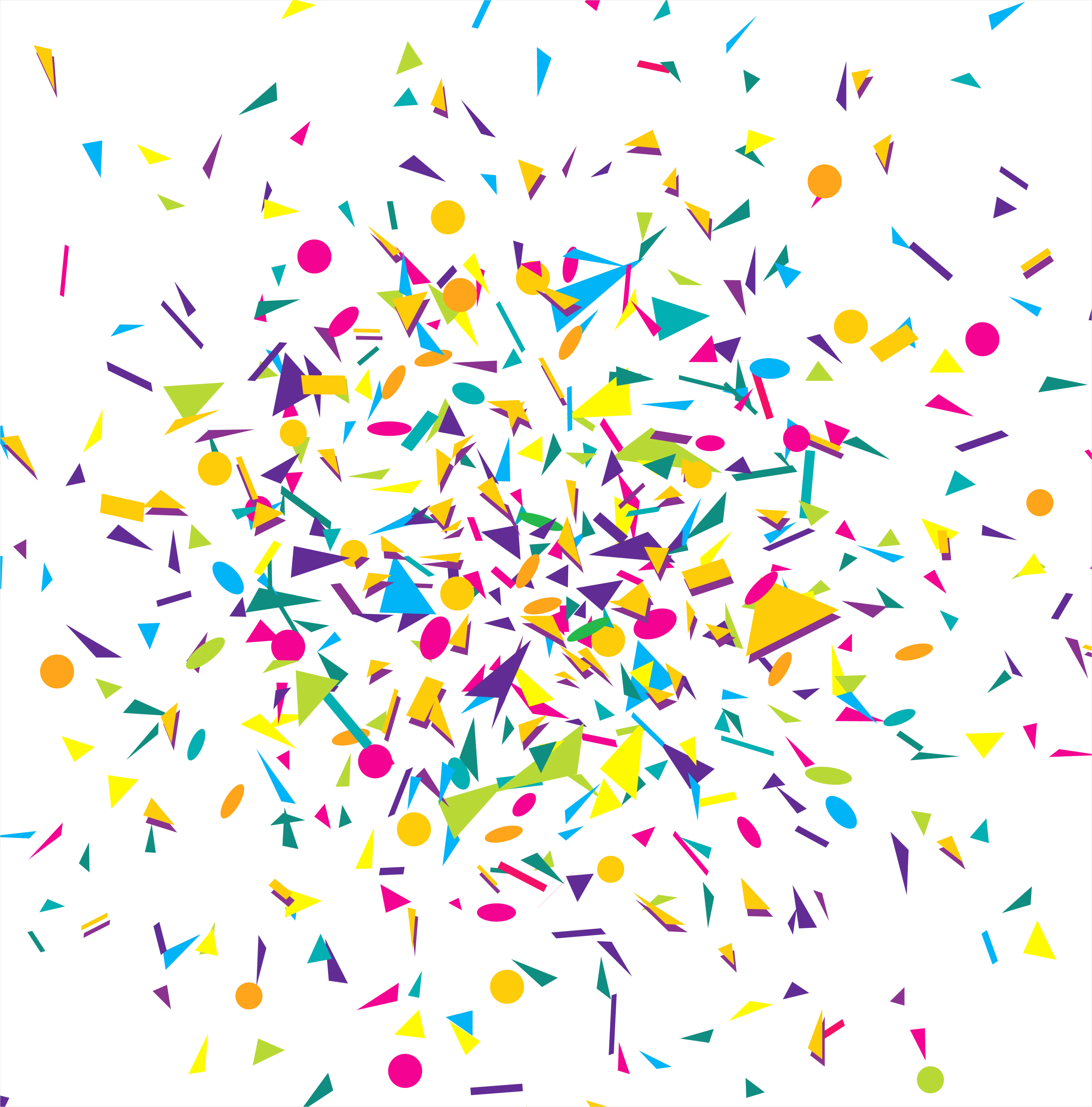 Detail Party Confetti Transparent Png Number 3