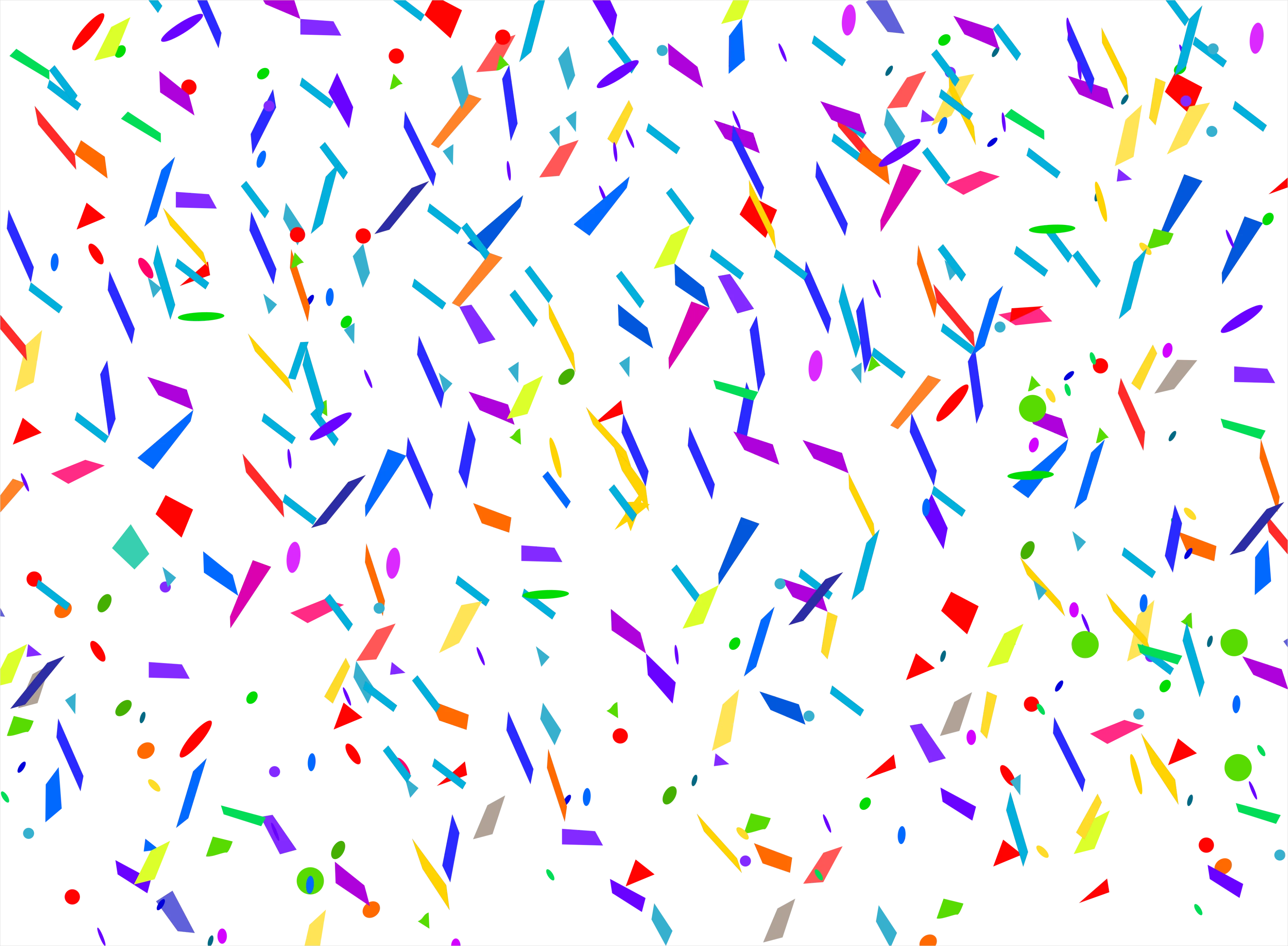 Detail Party Confetti Transparent Png Number 5