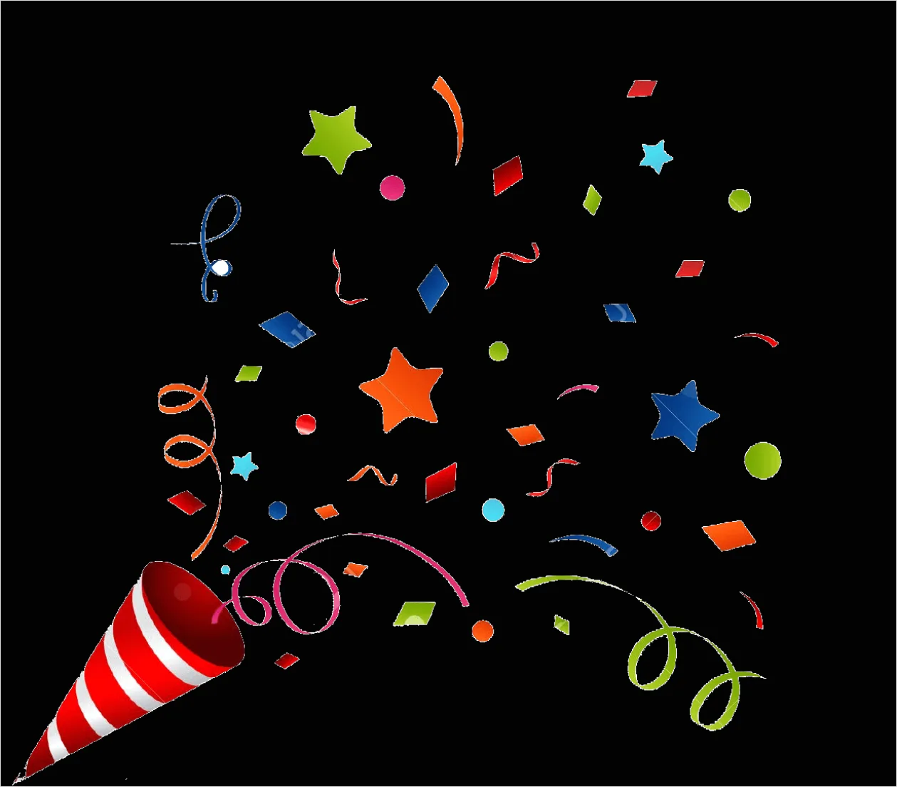 Detail Party Confetti Transparent Png Number 10