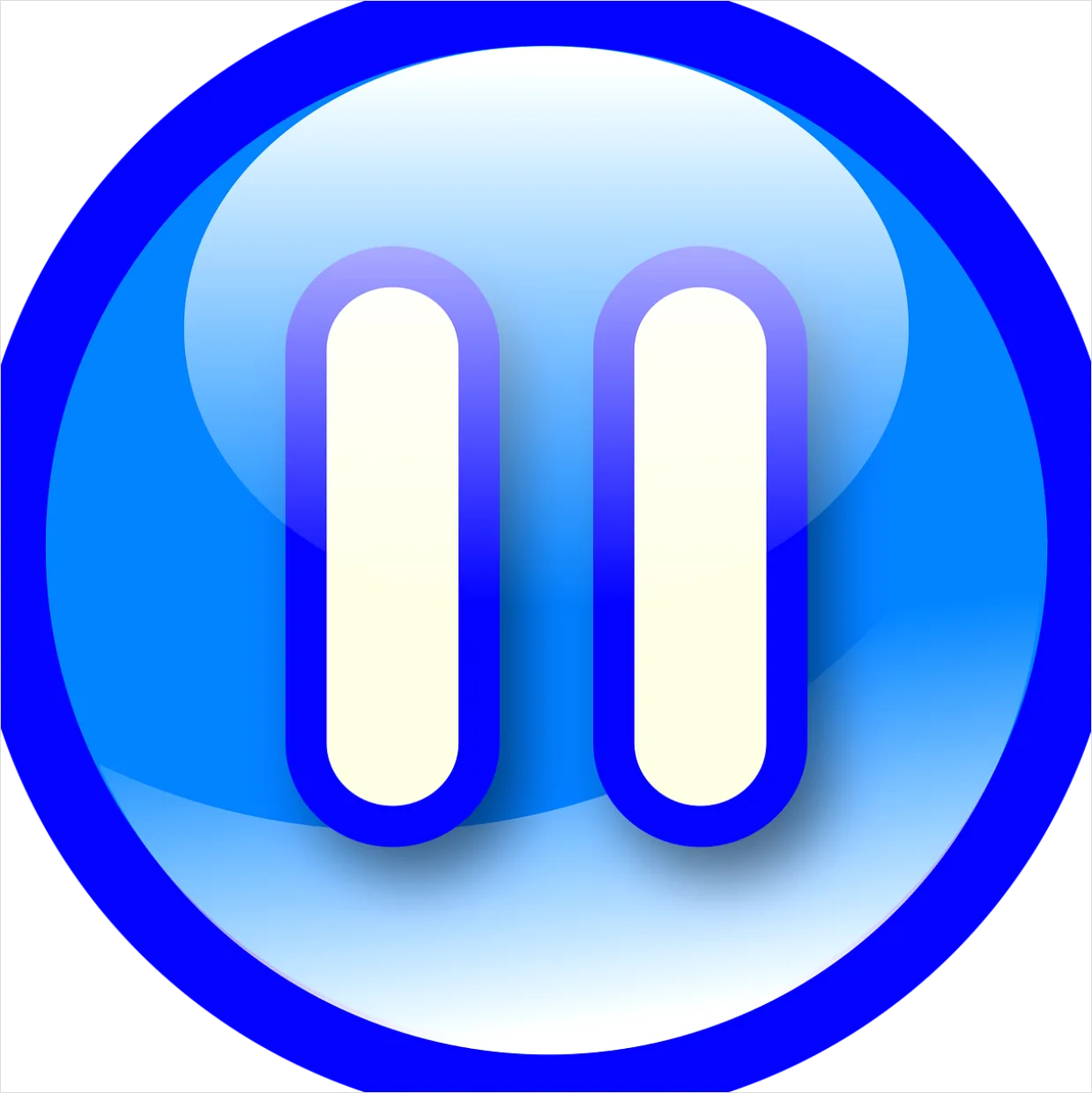 Detail Pause Button Transparent Png Number 8