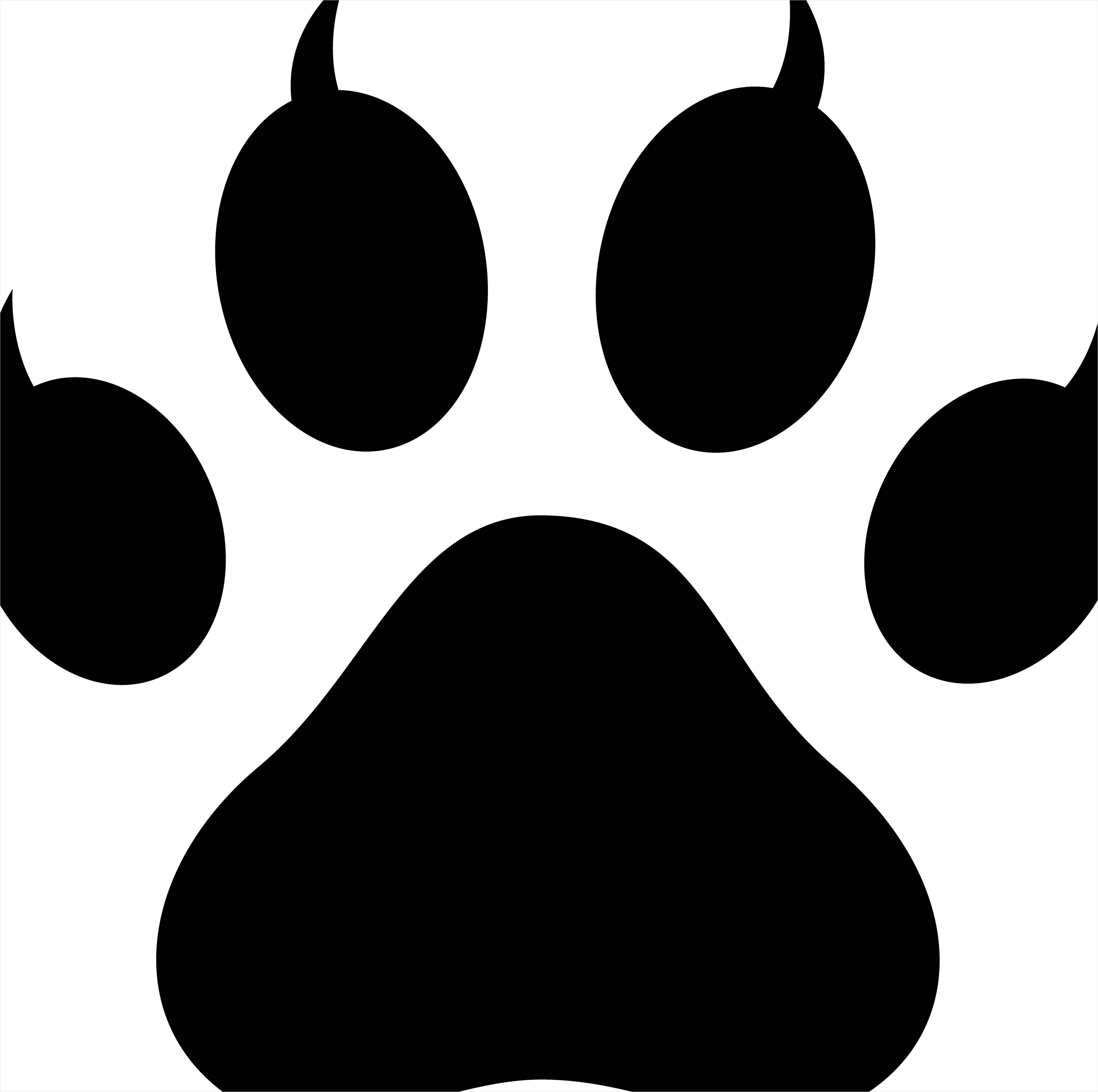Detail Paw Print Transparent Png Number 10