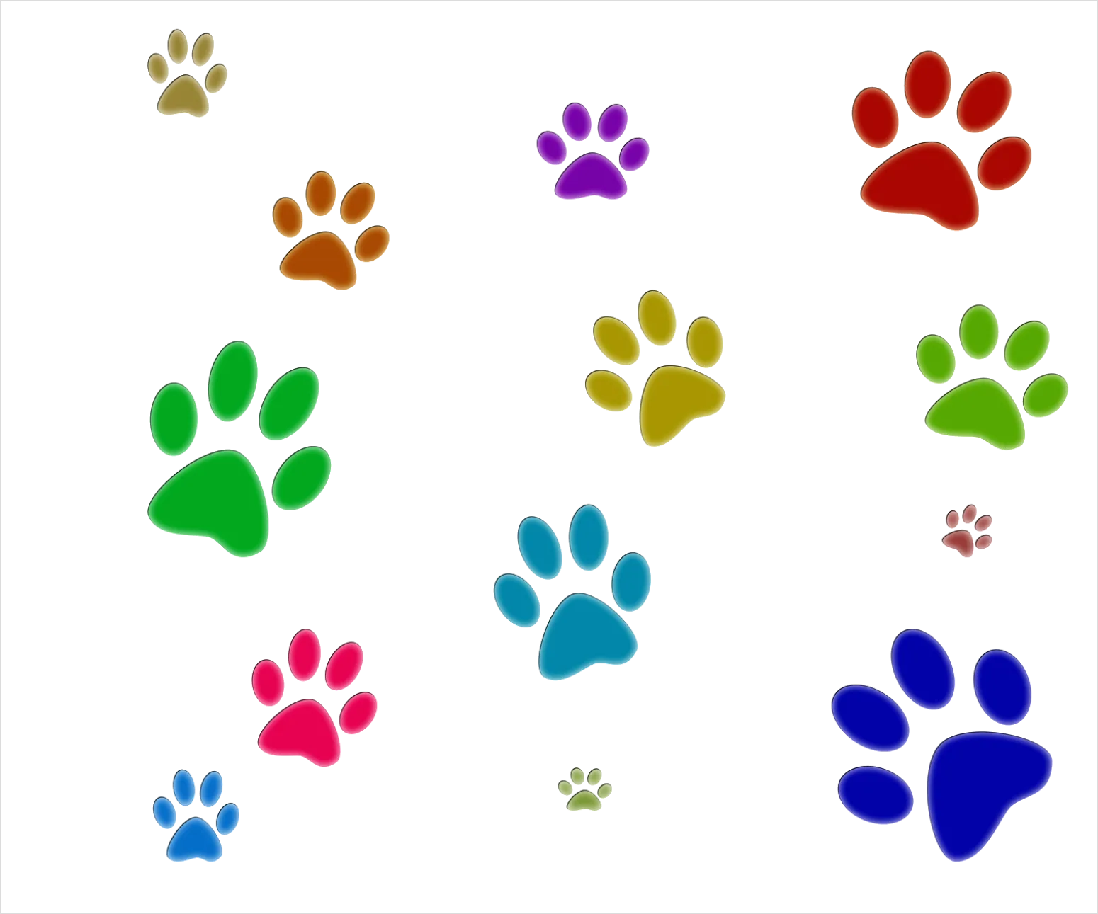 Detail Paw Print Transparent Png Number 17
