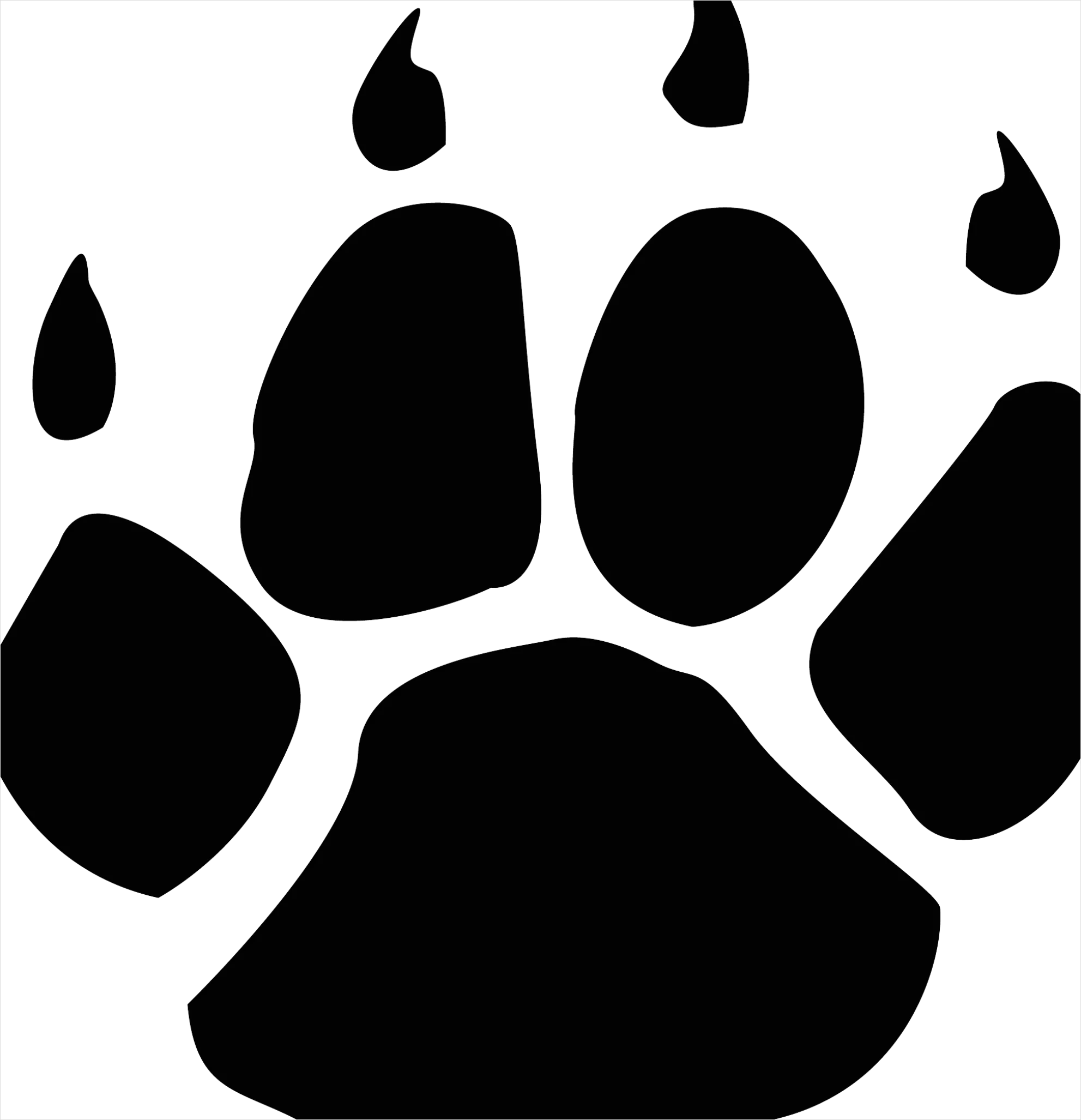 Detail Paw Print Transparent Png Number 2