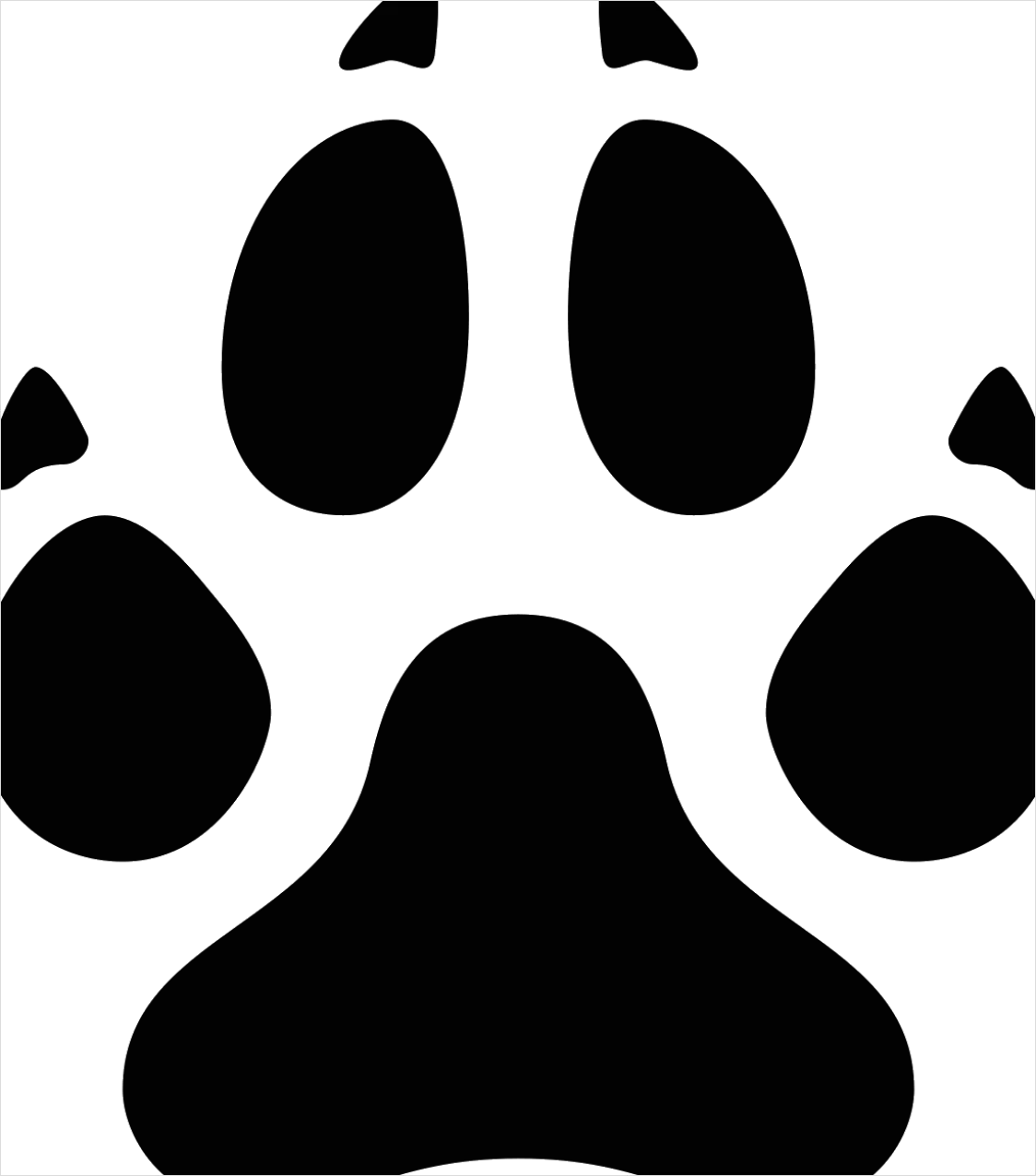 Detail Paw Print Transparent Png Number 5