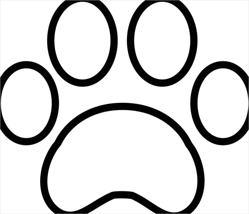 Detail Paw Print Transparent Png Number 7
