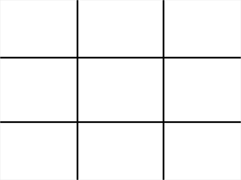 Rule Of Thirds Grid Transparent Png C1fe