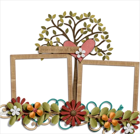 Detail Scrapbook Frame Transparent Png Number 4