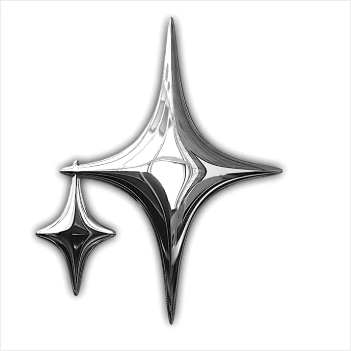 Detail Silver Foil Shape Transparent Png Number 3