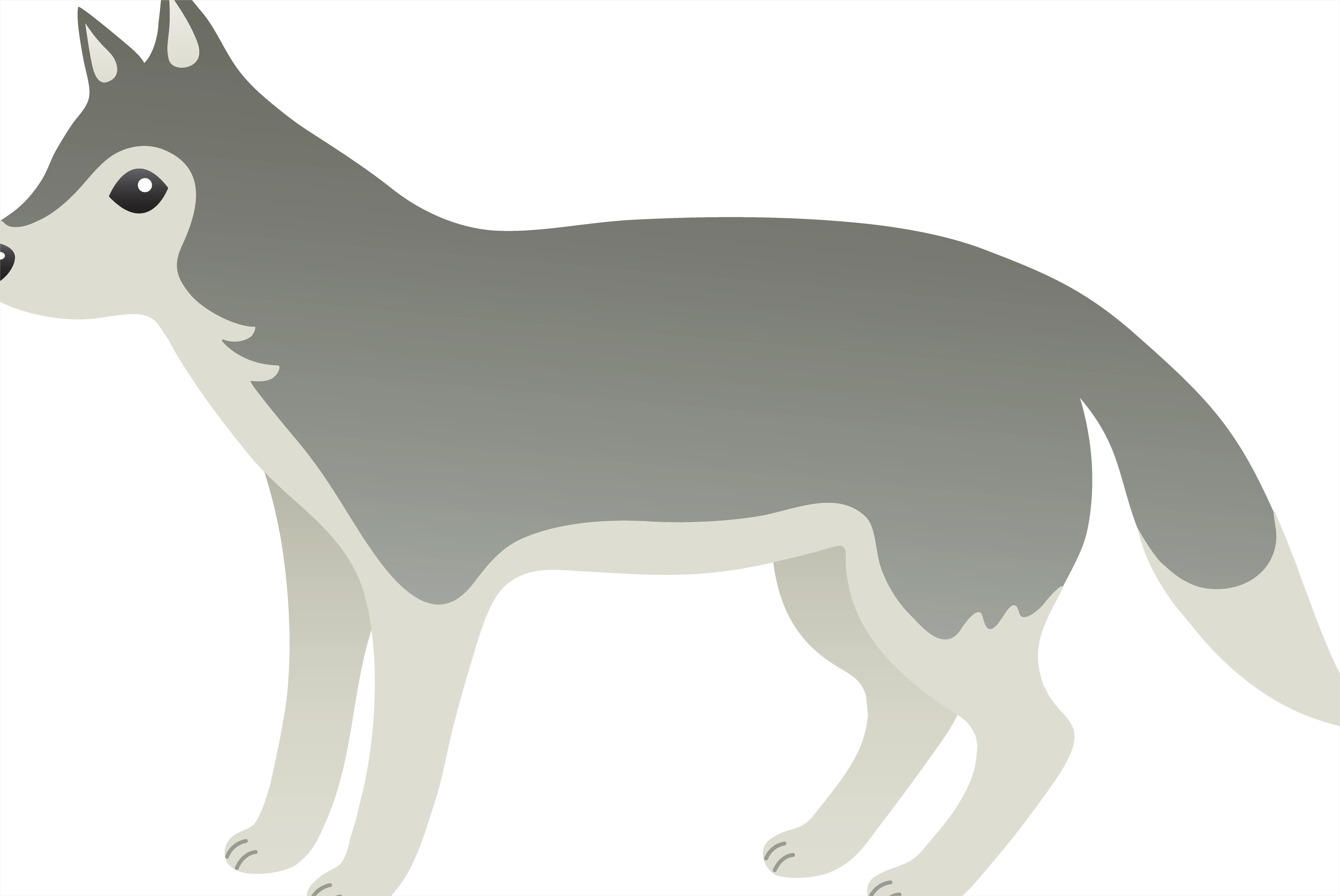 Detail Wolf Transparent Png Clipart Number 4