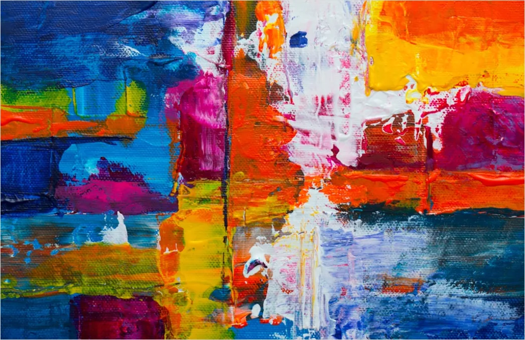 Detail Abstrakte Acrylmalerei Auf Leinwand Textur Number 20