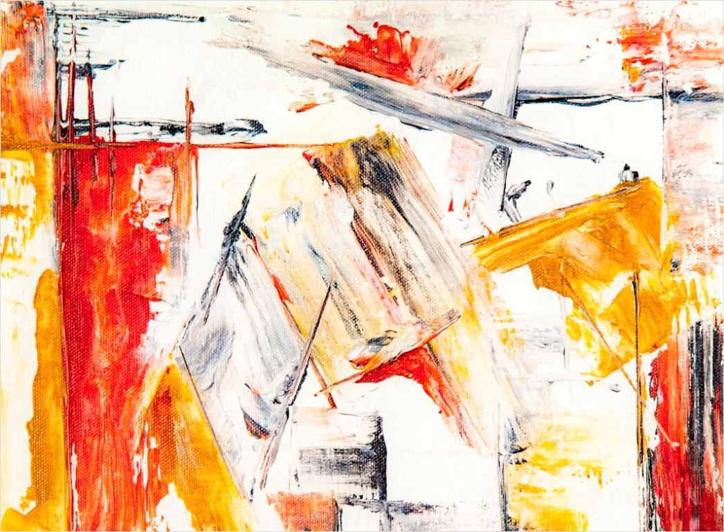 Detail Abstrakte Acrylmalerei Auf Leinwand Textur Number 4