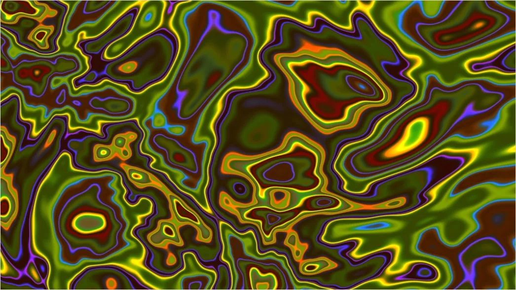 Detail Abstrakter Fractal Muster Hintergrund Bunt Number 15