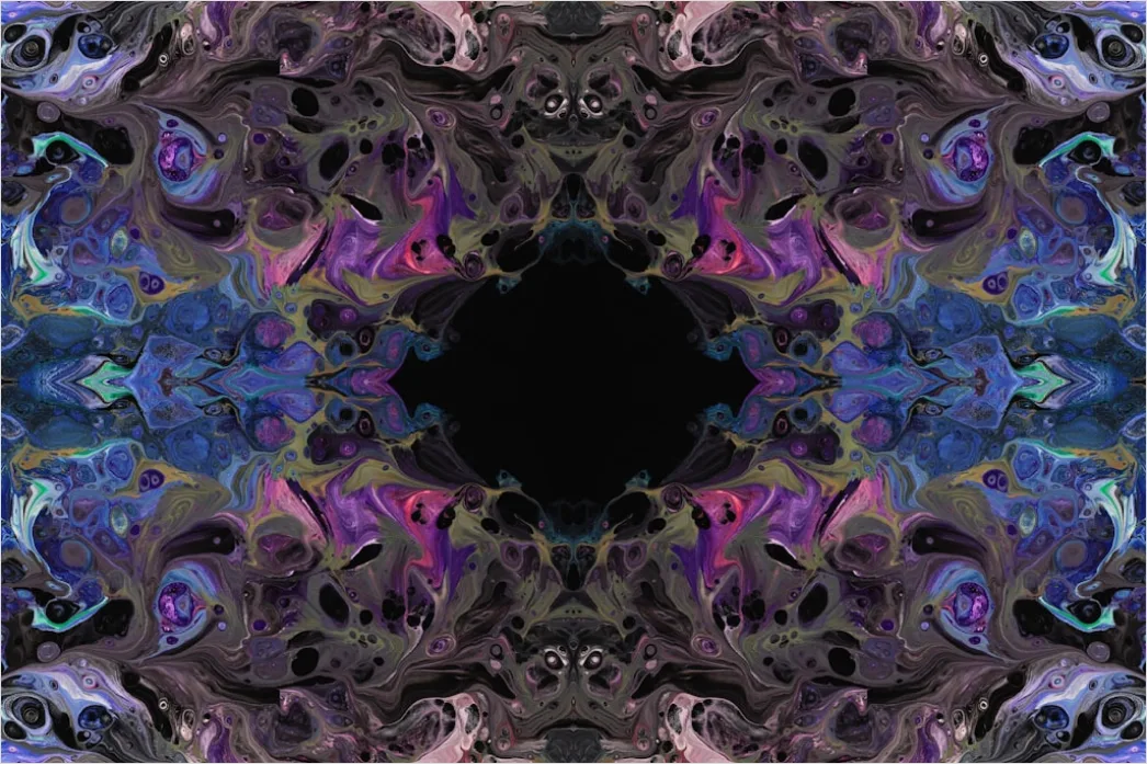 Detail Abstrakter Fractal Muster Hintergrund Bunt Number 17