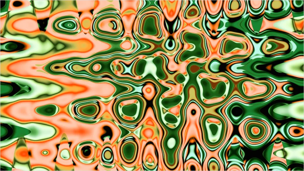 Detail Abstrakter Fractal Muster Hintergrund Bunt Number 18