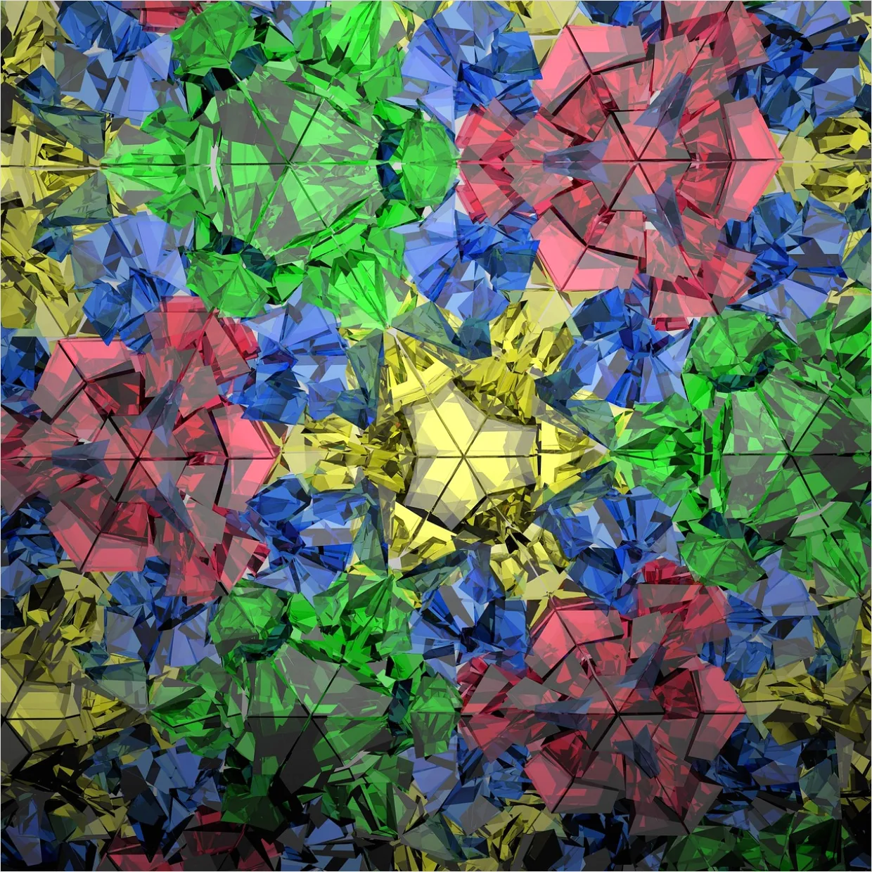 Detail Abstrakter Kaleidoskop Muster Hintergrund Number 9