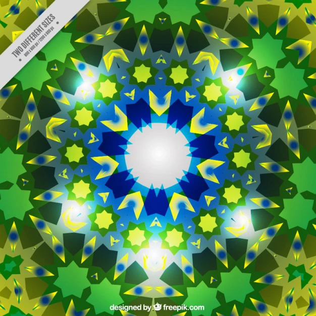 Detail Abstrakter Kaleidoskop Muster Hintergrund Number 10