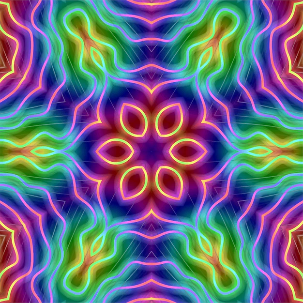 Detail Abstrakter Kaleidoskop Muster Hintergrund Number 12