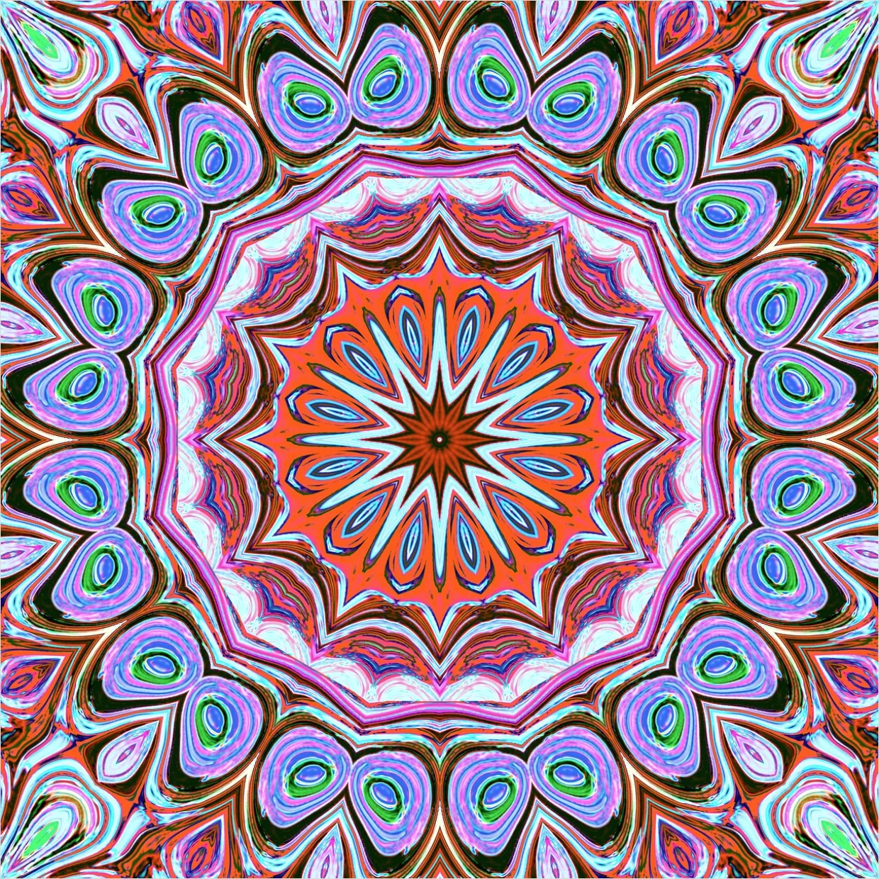 Detail Abstrakter Kaleidoskop Muster Hintergrund Number 5