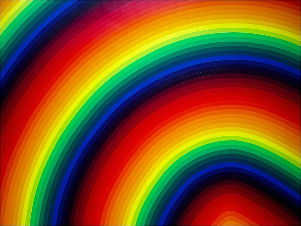 Detail Abstrakter Regenbogen Lichtleck Hintergrund Number 2