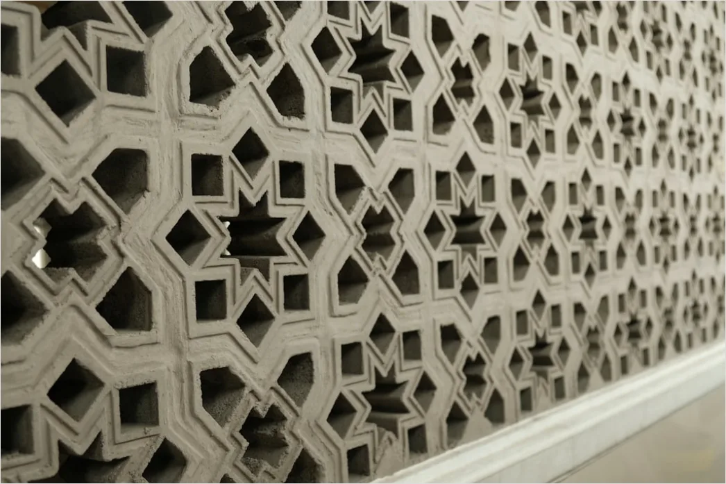 Detail Architektur Muster Auf Wandpaneelen Number 2