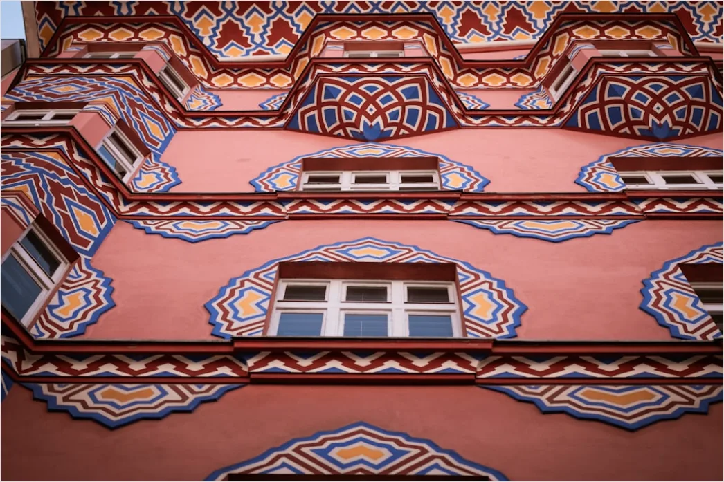 Detail Architektur Muster Auf Wandpaneelen Number 12