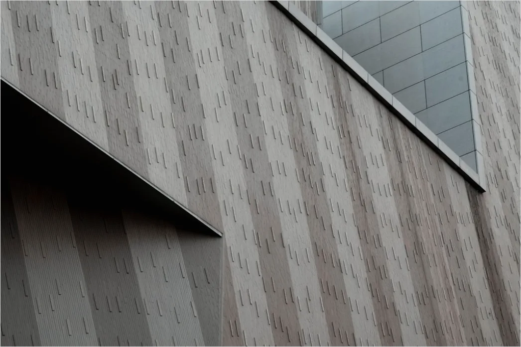 Detail Architektur Muster Auf Wandpaneelen Number 9