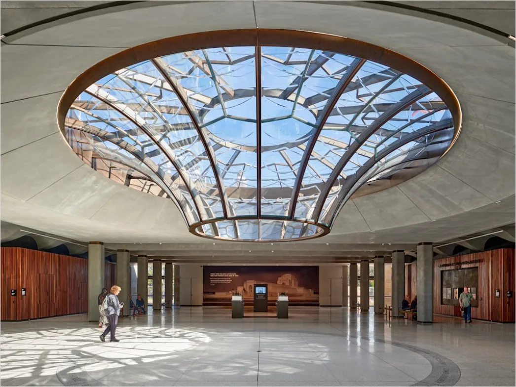 Detail Atrium Innenarchitektur Mit Glasdach Number 17