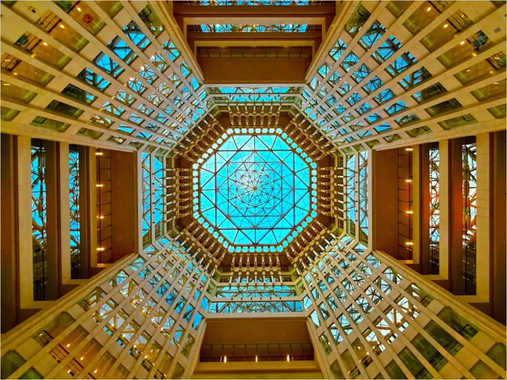 Detail Atrium Innenarchitektur Mit Glasdach Number 19