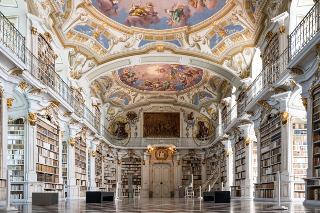 Detail Bibliothek Innenraum Hohe Regale Architektur Number 2